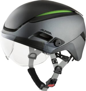 Alpina Altona Mirror Fahrradhelm (57-62 cm, 33 charcoal/anthracite matt)