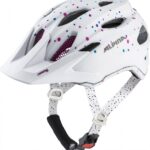 Alpina Carapax Jr. Fahrradhelm (51-56 cm, 11 white/polka/dots)