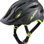 Alpina Carapax Jr. Fahrradhelm (51-56 cm, 32 black neon/yellow)