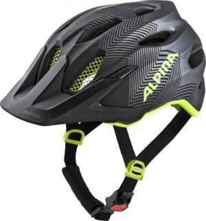 Alpina Carapax Jr. Fahrradhelm (51-56 cm, 32 black neon/yellow)