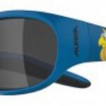 Alpina Fahrradbrille Sonnenbrille Alpina Flexxy Kids Rahmen blau/Pirat gloss, Glas sw