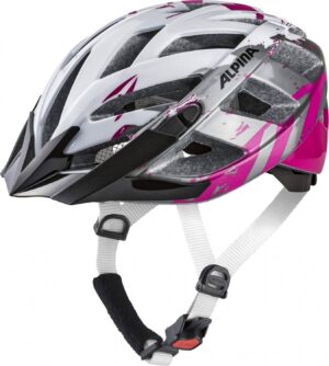 Alpina Panoma 2.0 Fahrradhelm (52-57 cm, 15 pearlwhite/magenta)