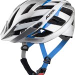 Alpina Panoma 2.0 Fahrradhelm (56-59 cm, 22 silver/white/cyan)