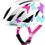 Alpina Pico Kinder Fahrradhelm (50-55 cm, 10 pearlwhite butterflies gloss)