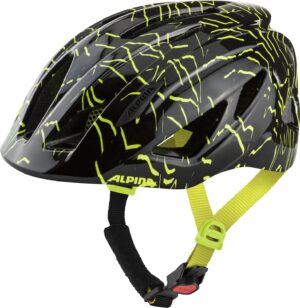 Alpina Pico Kinder Fahrradhelm (50-55 cm, 33 black/neon yellow gloss)