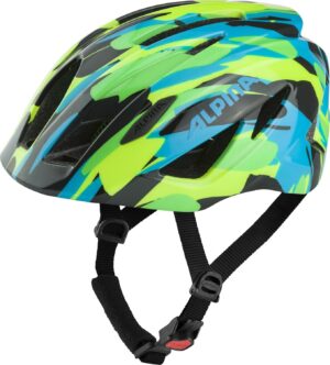 Alpina Pico Kinder Fahrradhelm (50-55 cm, 45 neon/green blue gloss)