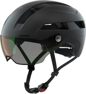 Alpina Soho Visor Varioflex Fahrradhelm (52-56 cm, 30 black matt)