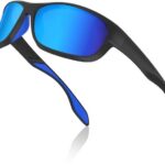 Elegear Fahrradbrille Sportbrille, Radsportbrille, (Uv400-schutz, blau), Blendung-schutz Winddicht