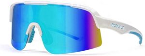 EyeAm Fahrradbrille Sportbrille für Damen & Herren für Sport, Laufen, MTB & Outdoor, (Modell: EAZYRUN PRO), UV-Schutz 400