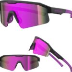 EyeAm Fahrradbrille Sportbrille für Damen & Herren für Sport, Laufen, MTB & Outdoor, (Modell: EAZYRUN), UV-Schutz 400