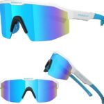 EyeAm Fahrradbrille Sportbrille für Damen & Herren für Sport, Laufen, MTB & Outdoor, (Modell: EAZYRUN), UV-Schutz 400