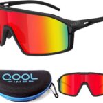 EyeAm Fahrradbrille Sportbrille für Damen & Herren für Sport, Laufen, MTB & Outdoor, (Modell: QOOL Times), UV-Schutz 400