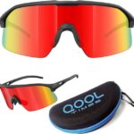 EyeAm Fahrradbrille Sportbrille für Damen & Herren für Sport, Laufen, MTB & Outdoor, (Modell: QOOL Times), UV-Schutz 400