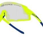 FORCE Fahrradbrille Sonnenbrille F GRIP fluo - blau