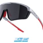 FORCE Fahrradbrille Sonnenbrille FORCE APEX rot-hellgrau