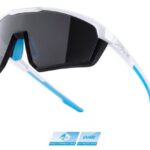 FORCE Fahrradbrille Sonnenbrille FORCE APEX weiss-blau