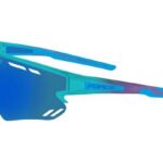 FORCE Fahrradbrille Sonnenbrille FORCE SPECTER türkis-blau, blau verspiegelte Gläser