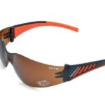 Gamswild Sportbrille UV400 Sonnenbrille Fahrradbrille Skibrille ANTIFOG Damen, Herren Modell WS7122 in brau, grau, orange