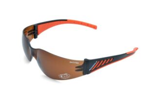 Gamswild Sportbrille UV400 Sonnenbrille Fahrradbrille Skibrille ANTIFOG Damen, Herren Modell WS7122 in brau, grau, orange