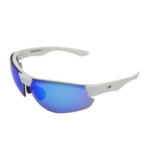 Gamswild Sportbrille UV400 Sonnenbrille Fahrradbrille Skibrille Halbrahmenbrille Damen, Herren Unisex, Modell WS3032 in blau, grün, weiß