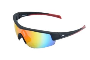 Gamswild Sportbrille UV400 Sonnenbrille Fahrradbrille Skibrille TR90 Damen Herren, Modell WS2436 in, blau, schwarz, weiß