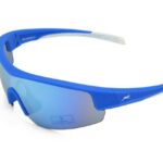 Gamswild Sportbrille UV400 Sonnenbrille Fahrradbrille Skibrille TR90 Damen Herren, Modell WS2436 in, blau, schwarz, weiß