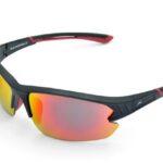 Gamswild Sportbrille UV400 Sonnenbrille Skibrille Fahrradbrille Halbrahmenbrille Damen, Herren Modell WS6028 in, blau, rot-orange, violett