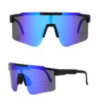 GelldG Fahrradbrille Fahrradbrille, Fahrrad Sonnenbrille Herren mit Verstellbarem Bügel, UV-Schutz