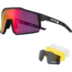 GelldG Fahrradbrille Polarisiert Fahrradbrille mit 3 Wechselgläser TR90 Rahmen