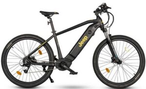 Jeep E-Bikes E-Bike MHM 7000, 9 Gang, Kettenschaltung, Mittelmotor, (mit Akku-Ladegerät)