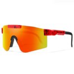 Juoungle Sonnenbrille Fahrradbrille,TR90 polarisierte Sonnenbrille mit UV400 Schutz