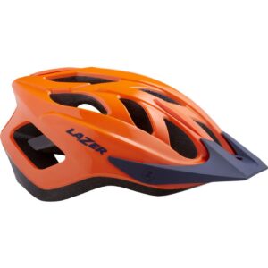 LAZER Jugend -Fahrradhelm J1 + LED, Flash Orange Blue