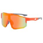 MAGICSHE Fahrradbrille Fahrradbrillen für Herren und Damen, Sport-Sonnenbrillen, Windschutzscheibe, UV-beständige und klare Sicht Brille