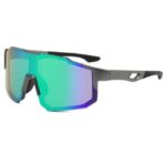 MAGICSHE Fahrradbrille Fahrradbrillen für Herren und Damen, Sport-Sonnenbrillen, Windschutzscheibe, UV-beständige und klare Sicht Brille