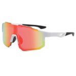 MAGICSHE Fahrradbrille Fahrradbrillen für Herren und Damen, Sport-Sonnenbrillen, Windschutzscheibe, UV-beständige und klare Sicht Brille