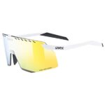 Uvex - Pace Stage CV Mirror Cat. 3 - Fahrradbrille Gr One Size weiß/gelb