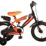 Volare Kinderfahrrad 14 Zoll Kinderfahrrad Kinder Bmx Fahrrad Rad Bike Sportivo Orange 2042, 1 Gang, Rücktrittbremse, Stützräder, Schutzbleche, Trinkflasche