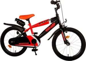 Volare Kinderfahrrad 18 Zoll Fahrrad Kinderfahrrad MTB BMX Rad Bike Sportivo Orange 2073, 1 Gang, Seitenständer, Schutzbleche, Trinkflasche, Kettenschutz