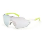 adidas eyewear - SP0041 Mirror Cat. 3 + Spare Lens Cat. 0 - Fahrradbrille weiß