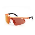 adidas eyewear - SP0055 Mirror Cat. 3 + Spare Lens Cat. 0 - Fahrradbrille weiß