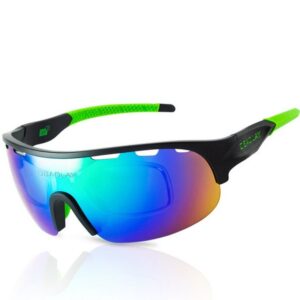 KINSI Fahrradbrille Radsportbrille,polarisierte Brille,Radsport-Sonnenbrille,Sportbrille, Kurzsichtige Linsen können zum Schutz Ihrer Augen hinzugefügt werden