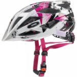 uvex Air Wing Fahrradhelm (52-57 cm, 01 white/pink)