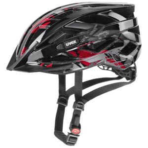 uvex Air Wing Fahrradhelm (52-57 cm, 19 black/red)