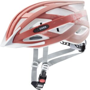 uvex Air Wing cc Fahrradhelm (52-57 cm, 05 dust rose/grapefruit matt)