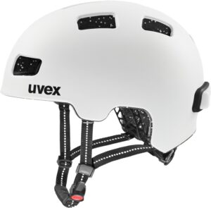 uvex City 4 Fahrradhelm (55-58 cm, 07 white skyfall matt)