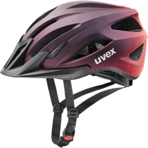 uvex Fahrradhelm Viva III (52-57 cm, 10 plum/grapefruit mat)