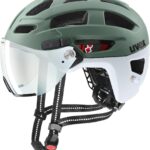 uvex Finale Visor Variomatic Fahrradhelm (52-57 cm, 04 moss green/cloud matt)