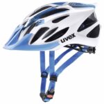 uvex Flash Fahrradhelm (53-56 cm, 01 white/blue)