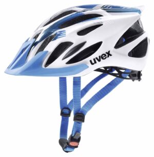 uvex Flash Fahrradhelm (53-56 cm, 01 white/blue)