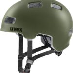 uvex HLMT 4 cc Kinder-Fahrradhelm (51-55 cm, 05 forest matt)